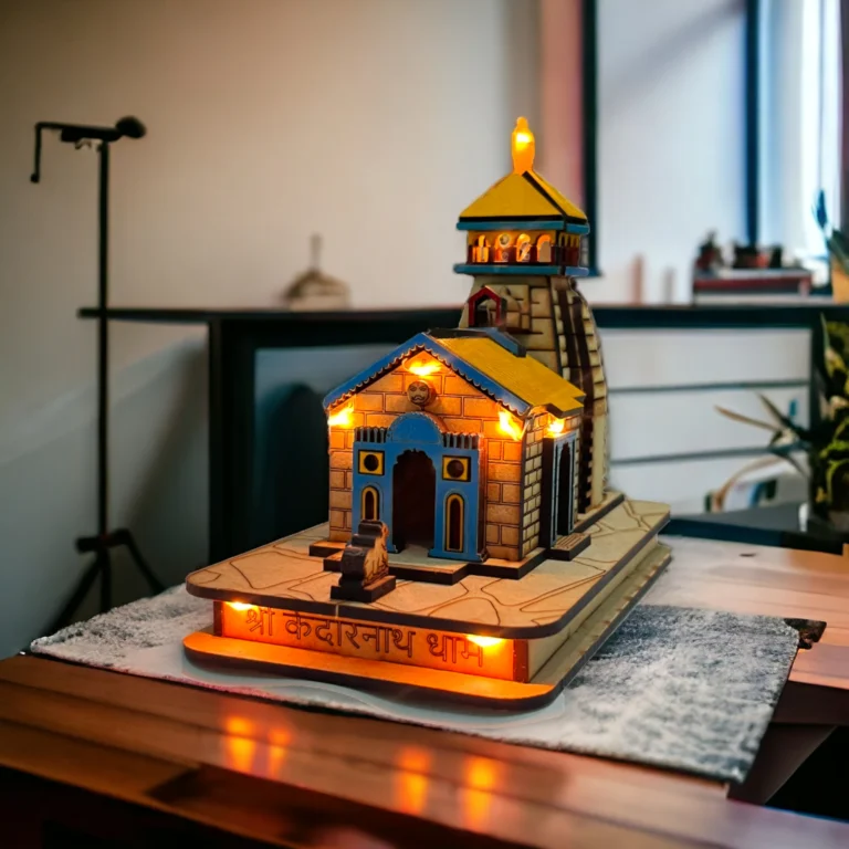 Kedarnath Temple 3D model with LED