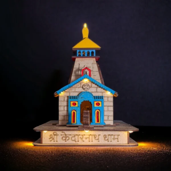 kedarnath temple model with light