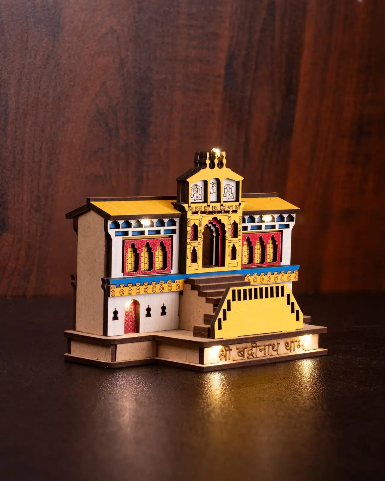 Badrinath temple wooden model