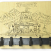 Wall mounted key hanger Kedarnath Wooden key Holder for Wall