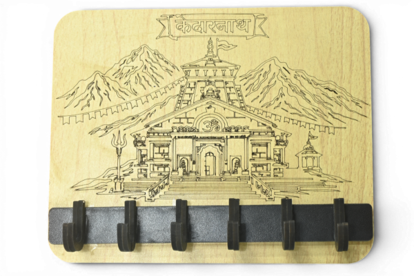 Wall mounted key hanger Kedarnath Wooden key Holder for Wall