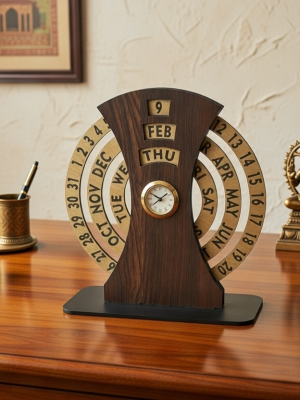 infinty year calender Infinity Year Calendar with Clock