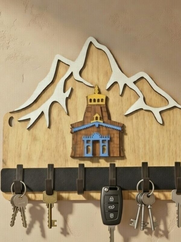 kedarnath wooden key holder Kedarnath Wooden Key Holder Wall Hanging