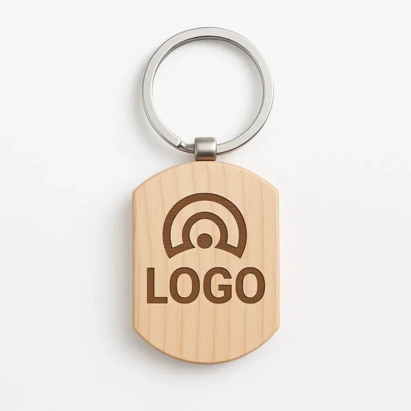 Custom-Wooden-Keychain-With-Brand-Logo